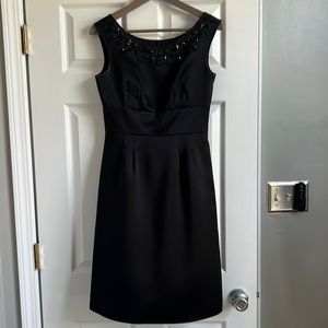 Loft Jeweled Little Black Dress